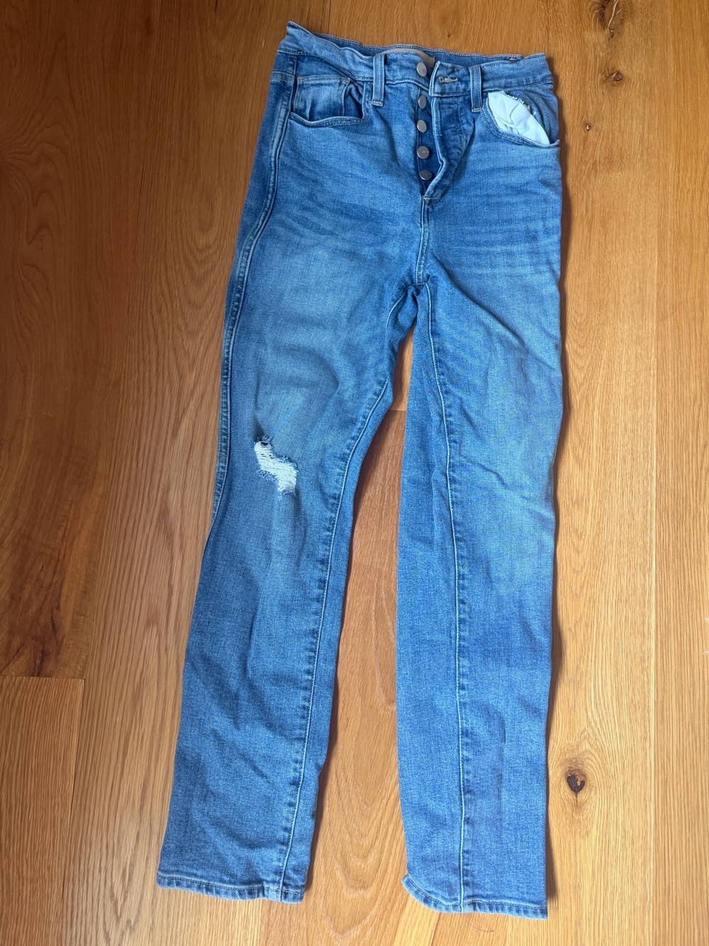 Joe's Jeans Light Blue Skinny Jeans with Button Fly